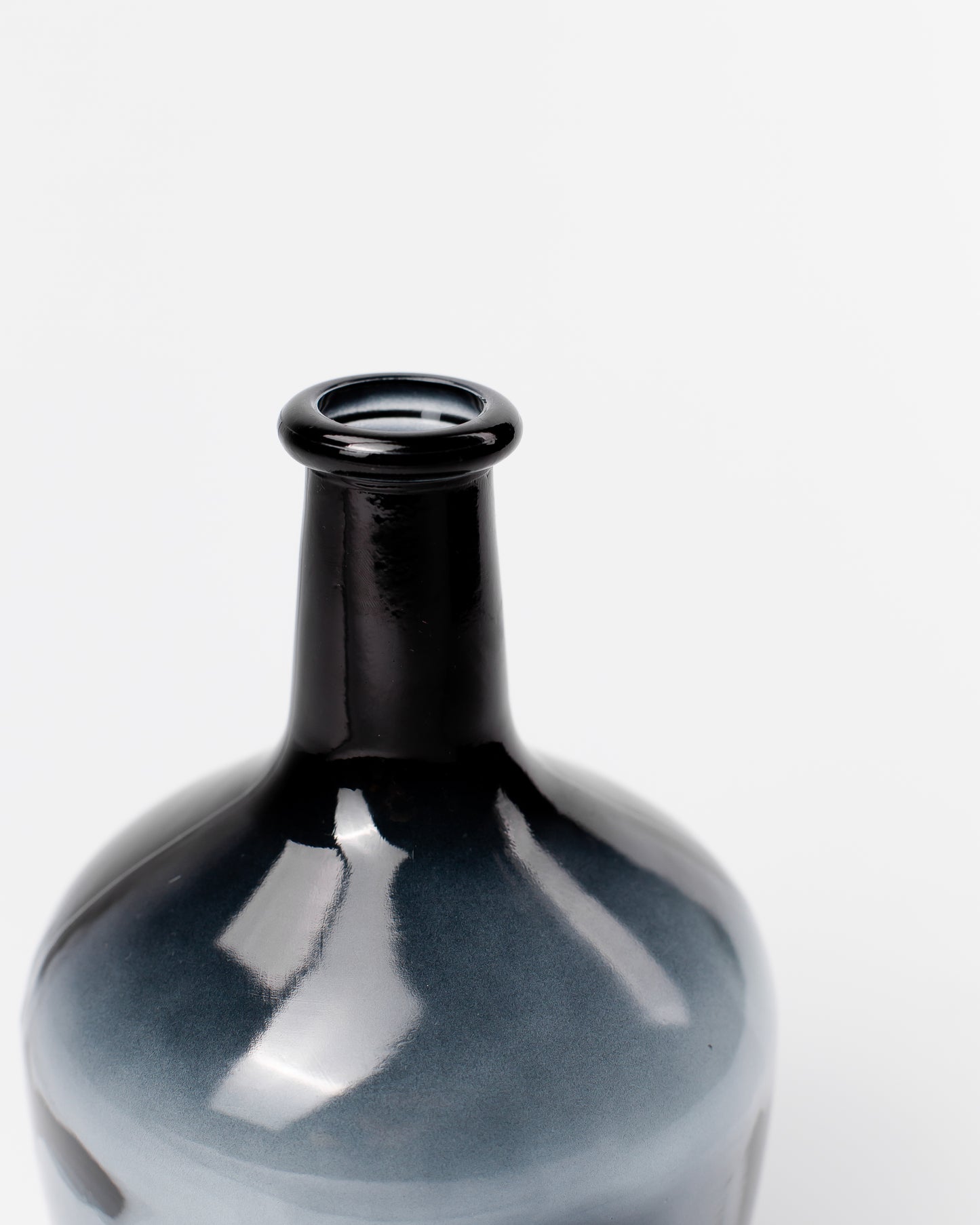 Grey Balloon Glass Vase