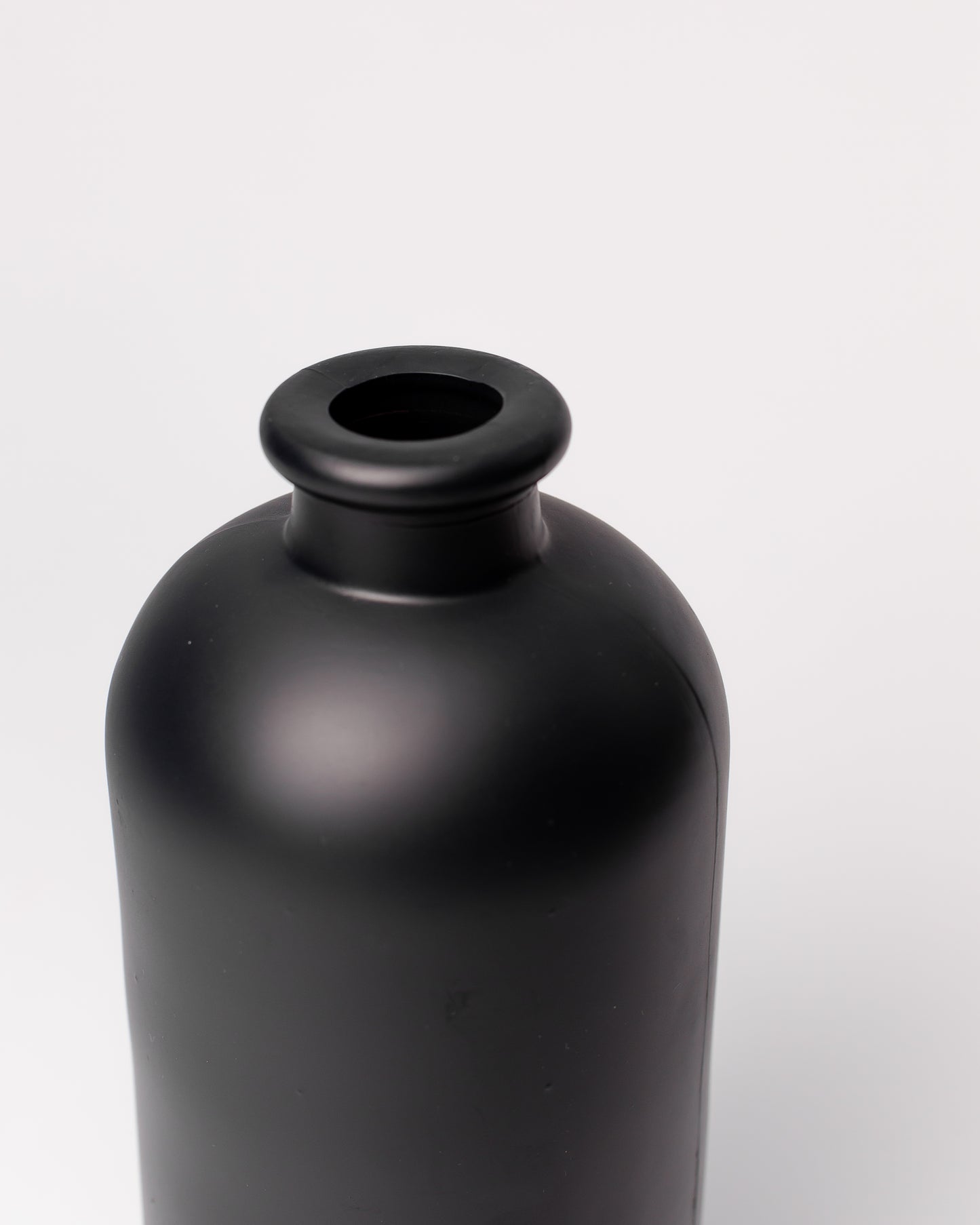 Mia Glass Vase - Matt Black