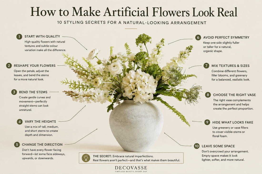 How to Make Artificial Flowers Look Real | 10 Styling Tips