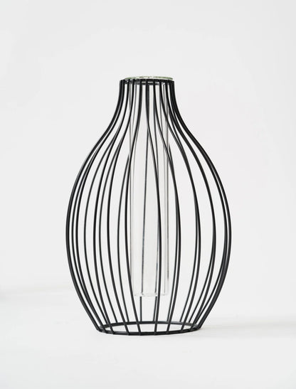 Statement Outline Vase - Black