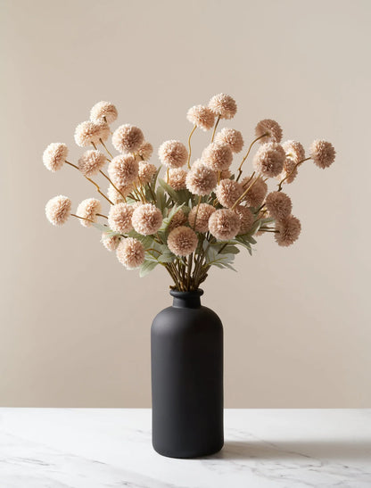 Faux Kiku Flower - Cream (10 stems/50 blooms)