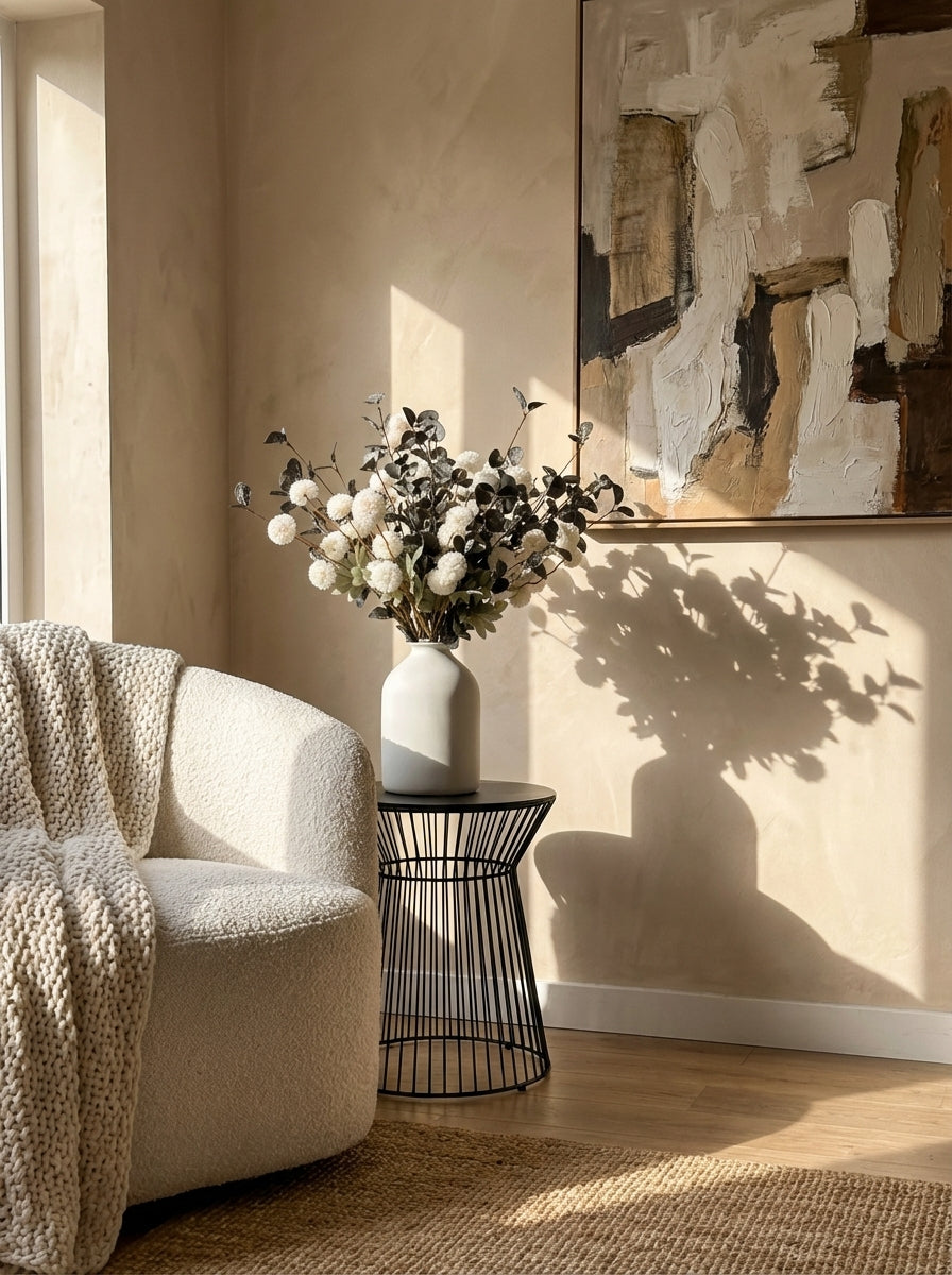 Faux Arrangement - White & Green