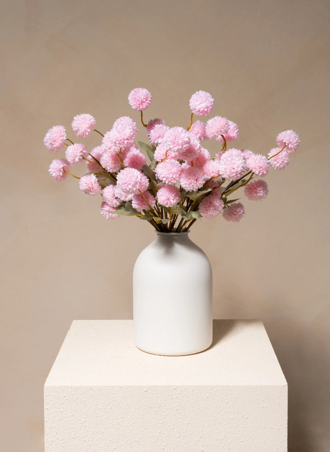 Faux Kiku Flower - Pink (10 Stems / 50 heads)