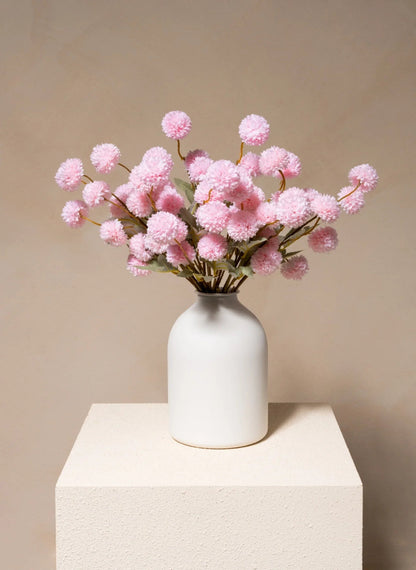 Faux Kiku Flower - Pink (10 Stems / 50 heads)