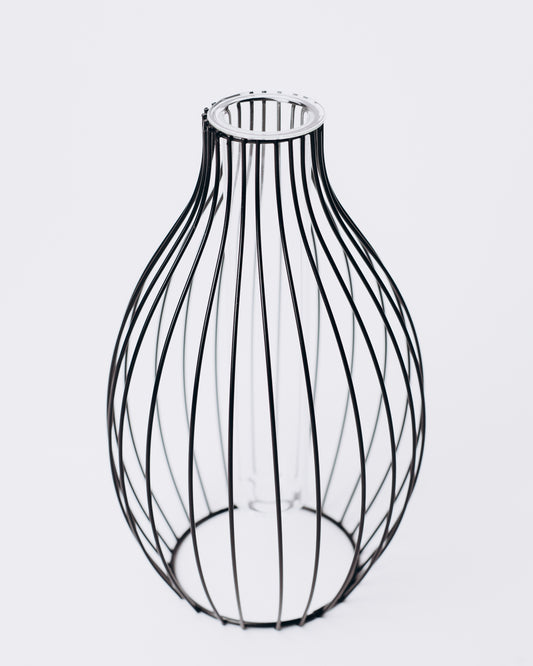 Statement Outline Vase - Black