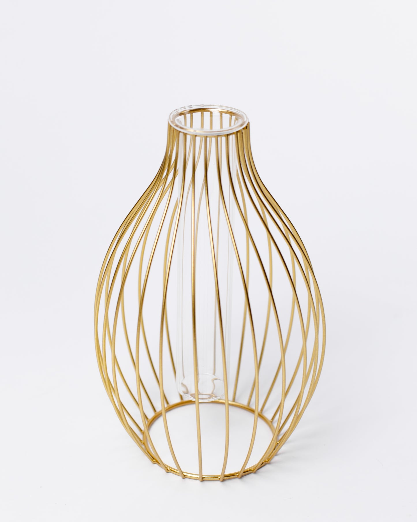 Statement Outline Vase - Gold