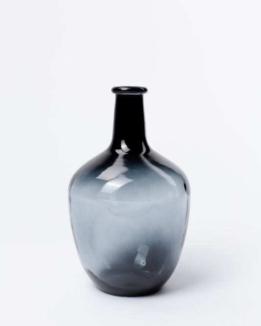 Grey Balloon Glass Vase