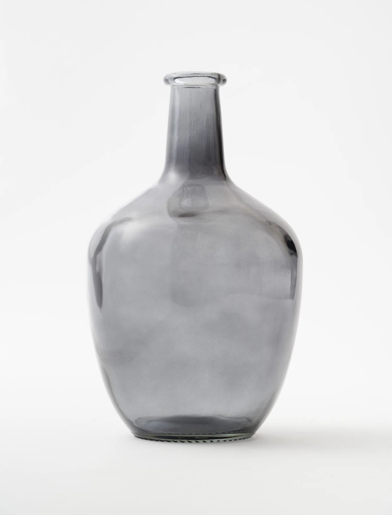Grey Balloon Glass Vase