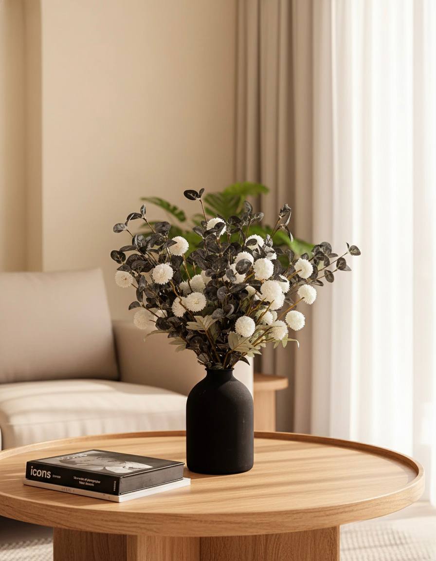 Faux Arrangement - White & Green
