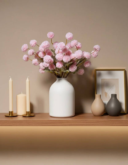 Faux Kiku Flower - Pink (10 Stems / 50 heads)