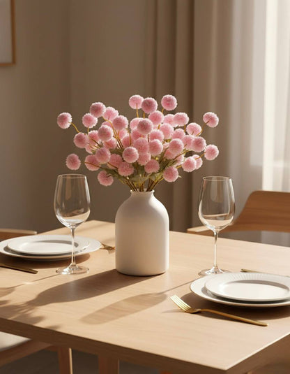 Faux Kiku Flower - Pink (10 Stems / 50 heads)