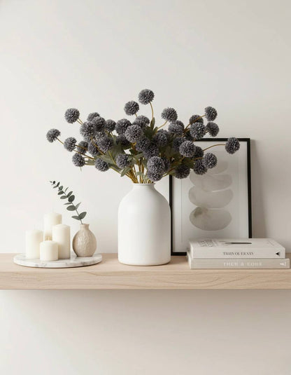 Faux Kiku Flower - Livid (10 Stems / 50 heads)